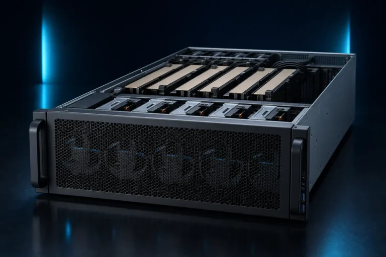 Generic GPU and AI compute server illustration