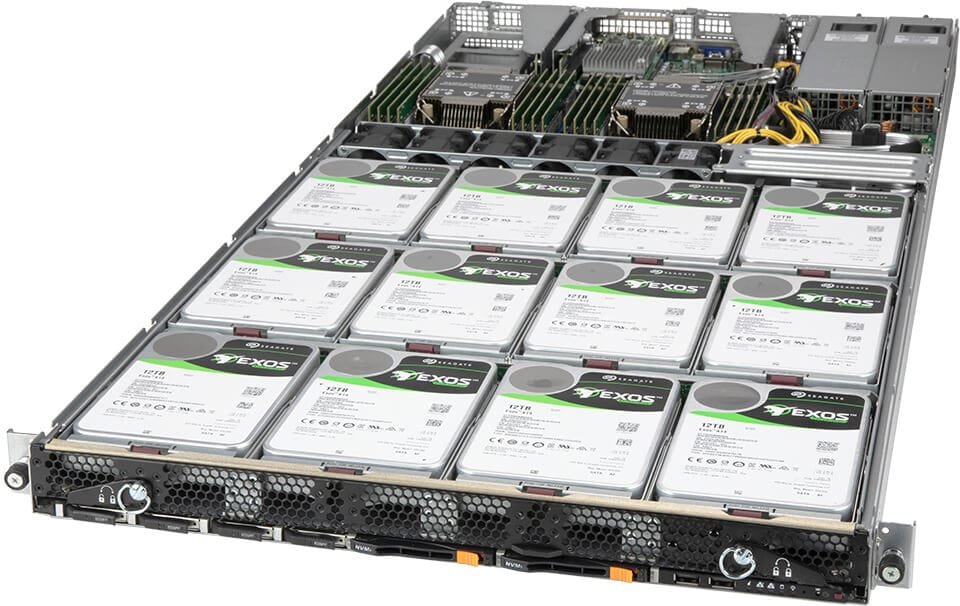 Supermicro SSG-610P-ACR12N4H 1U MegaDC Server product image