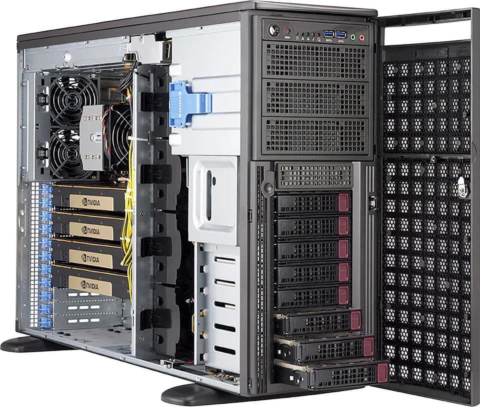 Supermicro SYS-540A-TR Full-Tower UP Workstation Server product image