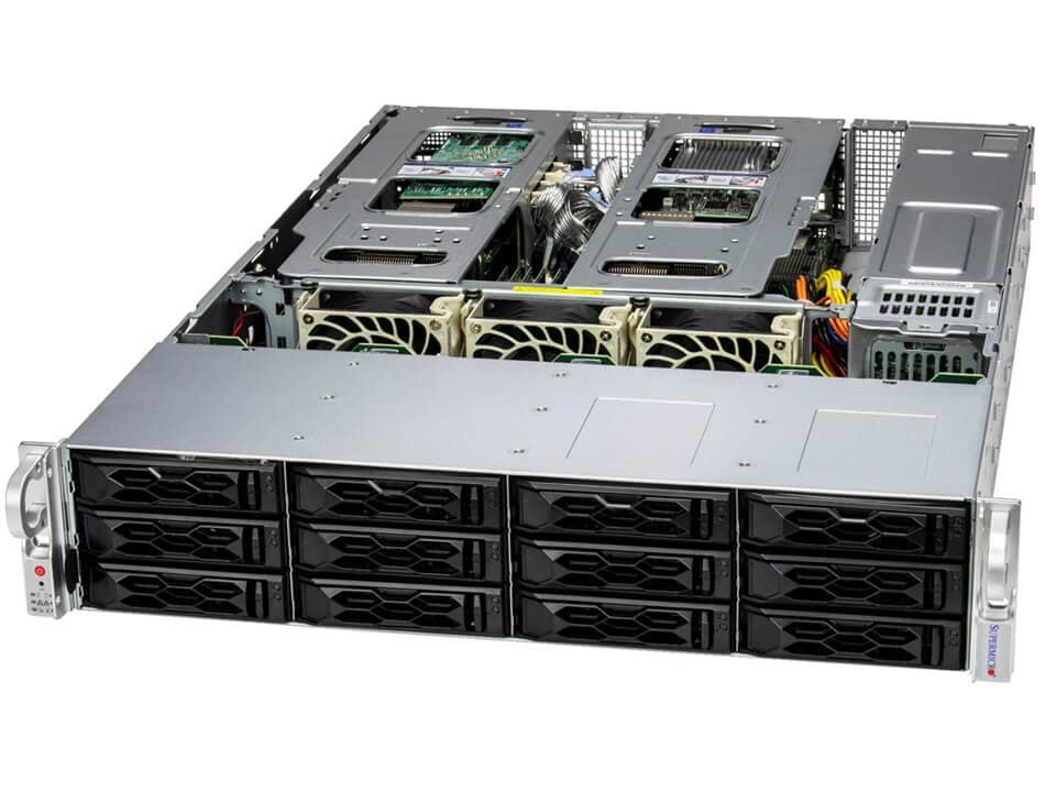 Supermicro SYS-621C-TN12R 2U CloudDC Server product image