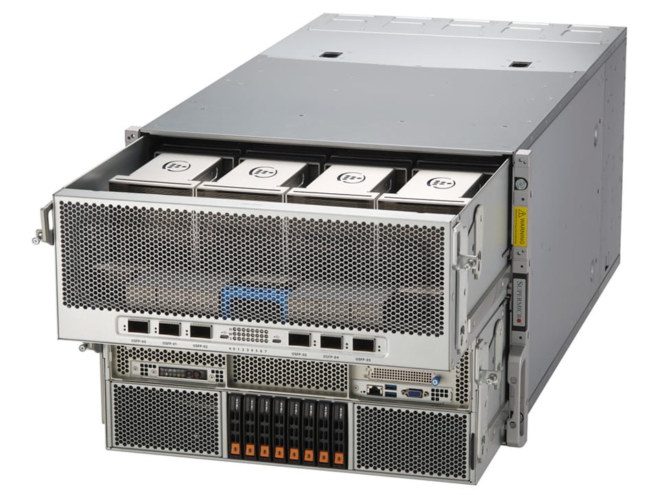 Supermicro SYS-822GA-NGR3 8U AI Training Server product image