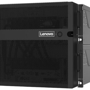 Lenovo ThinkSystem SR950 V3 8U server, front three-quarter view with Lenovo logo and SR950 V3 label