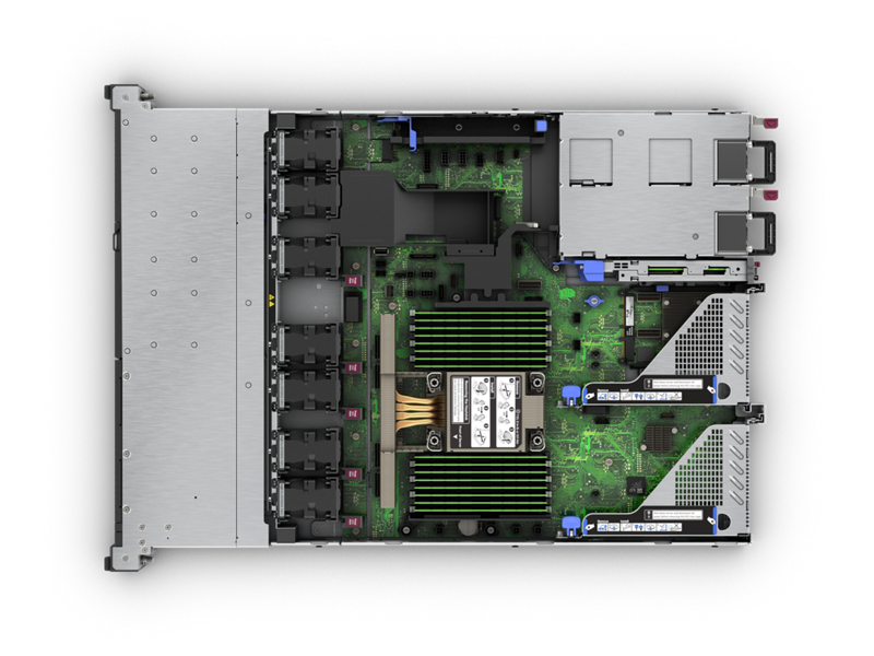 HPE ProLiant DL320 Gen11 (interior view)