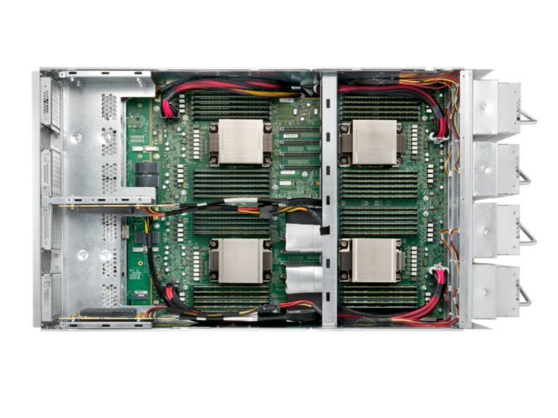 HPE Superdome Flex 280 Server (interior (cabled) view)