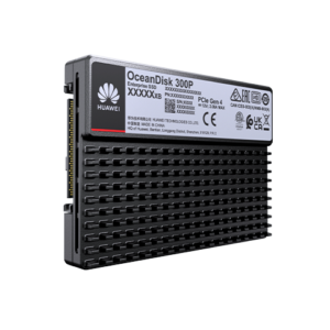 Huawei OceanDisk 300P High-Performance SSD (PCIe 4.0 / 5.0) — three-quarter view (OceanDisk 300P High-Performance SSD 1.92 TB (PCIe 4.0, 1 DWPD), OceanDisk 300P High-Performance SSD 3.84 TB (PCIe 4.0, 1 DWPD), OceanDisk 300P High-Performance SSD 7.68 TB (PCIe 4.0, 1 DWPD), OceanDisk 300P High-Performance SSD 15.36 TB (PCIe 4.0, 1 DWPD), OceanDisk 300P High-Performance SSD 1.6 TB (PCIe 4.0, 3 DWPD), OceanDisk 300P High-Performance SSD 3.2 TB (PCIe 4.0, 3 DWPD), OceanDisk 300P High-Performance SSD 6.4 TB (PCIe 4.0, 3 DWPD), OceanDisk 300P High-Performance SSD 12.8 TB (PCIe 4.0, 3 DWPD), OceanDisk 300P High-Performance SSD 1.92 TB (PCIe 5.0, 1 DWPD), OceanDisk 300P High-Performance SSD 3.84 TB (PCIe 5.0, 1 DWPD), OceanDisk 300P High-Performance SSD 7.68 TB (PCIe 5.0, 1 DWPD), OceanDisk 300P High-Performance SSD 15.36 TB (PCIe 5.0, 1 DWPD), OceanDisk 300P High-Performance SSD 30.72 TB (PCIe 5.0, 1 DWPD), OceanDisk 300P High-Performance SSD 1.6 TB (PCIe 5.0, 3 DWPD), OceanDisk 300P High-Performance SSD 3.2 TB (PCIe 5.0, 3 DWPD), OceanDisk 300P High-Performance SSD 6.4 TB (PCIe 5.0, 3 DWPD), OceanDisk 300P High-Performance SSD 12.8 TB (PCIe 5.0, 3 DWPD))